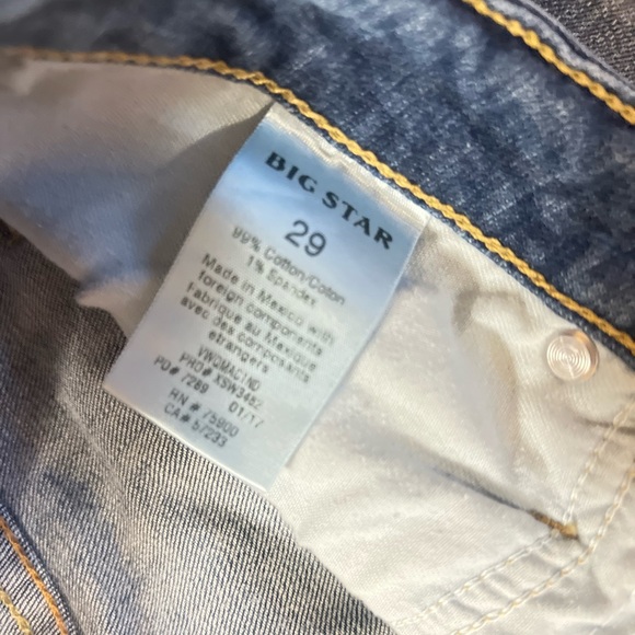 Big Star Maddie Jeans Size 29 Blue with Holes - Picture 5 of 5